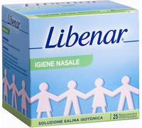 SOLUZIONE SALINA ISOTONICA 0,9% LIBENAR PER IGIENE NASALE 25 FLACONCINI MONOUSO X 5 ML
