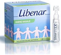 SOLUZIONE SALINA ISOTONICA 0,9% LIBENAR PER IGIENE NASALE 25 FLACONCINI MONOUSO X 5 ML