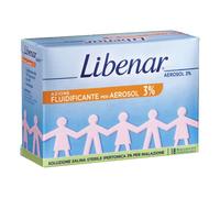 Libenar Soluzione Salina Sterile Ipertonica 3% per Aerosol, 18 Flaconcini da 5 ml