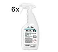 Liber Axa Clor 750 ml x 6 pz, Detergente Sgrassante Schiumogeno al Cloro HACCP