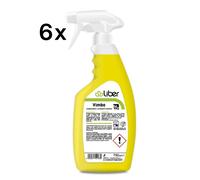 Liber Vimbo 750 ml x 6 pz, Sgrassatore Lucidante Acciaio Inox No Aloni HACCP