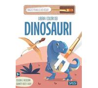 Libera i colori dei dinosauri. Ediz. illustrata. Con magico pennello ad acqua