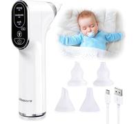 Libera il naso chiuso in modo rapido e delicato. Aspiratore nasale elettrico per tutte le età. Facile da pulire, delicato sollievo dal raffreddore, filtri igienici monouso.