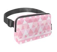 Libera la tua voglia di viaggiare, borsa a tracolla per uomini e donne, perfetta per corsa, passeggiate, escursionismo e ciclismo, triangolo verde geometrico, Multicolore#03, 1.5x9.0x5.9in/4x23x15cm