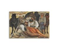 Liberation of the Peon di Diego Rivera, poster artistico da parete su tela, decorazione artistica da parete con musica e film, per soggiorno e camera da letto, 30 x 45 cm, senza cornice
