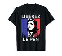 Liberez Le Pen - Marine Le Pen Patriot Francese Maglietta