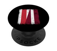 Libero Bielorussia Lettonia Mezza bandiera Bielorussa Lettone Patrimonio PopSockets PopGrip Adesivo