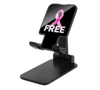 Libero Consapevolezza Del Cancro Al Seno Novità Pieghevole Supporto Del Telefono Cellulare Stampato Regolabile Desktop Phone Holder Accessori Da Viaggio 6.5×3.5×2.5 Pollici