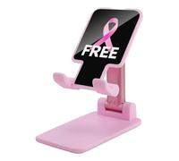 Libero Consapevolezza Del Cancro Al Seno Novità Pieghevole Supporto Del Telefono Cellulare Stampato Regolabile Desktop Phone Holder Accessori Da Viaggio 6.5×3.5×2.5 Pollici