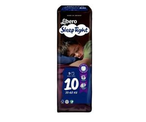 Libero LIBERO SLEEPTIGHT MUTANDINA ASSORBENTE NOTTE 10 35-60KG 9 PEZZI