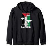 Libero Palestina Bandiera Salvare Striscia di Gaza Fine L'occupazione Felpa con Cappuccio