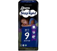Libero Pannolini assorbenti Sleep Tight Mutandina Notte Taglia 9 22-37 kg 10 pezzi