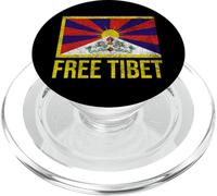 Libero Tibet Bandiera Tibetana Emblema Ripristinare Il Dalai Lama PopSockets PopGrip per MagSafe