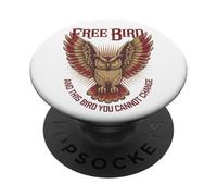 Libero Uccello Gufo Saggezza Indipendenza Forza Libertà PopSockets PopGrip Adesivo
