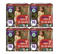Libero Up e Go Pannolini Mutandina Taglia 7 (16-26kg) Offerta 4 confezioni da 16 Pz (64 Pannolini)