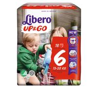 Libero Up & Go Taglia 6 Pannolino Per Bambini Con Peso 13-20kg, 18Pannolini