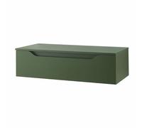 Liberoshopping Cassetto modulare bagno in legno sospeso GIGLIO (Verde Opaco, 100 cm)