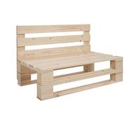 Liberoshopping Divano in pallet legno di abete naturale per interni ed esterni - ideale per giardino, patio, veranda, taverna (Naturale, 120x61)