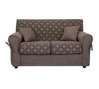 Liberoshopping Divano sfoderabile 2 posti in tessuto imbottito con braccioli larghezza 150 cm (Elephant)