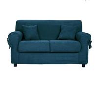 Liberoshopping Divano sfoderabile 2 posti in tessuto imbottito con braccioli larghezza 150 cm (Ottanio)