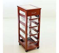 LIBEROSHOPPING.EU - LA Tua CASA in Un CLIK Carrello SALVASPAZIO portafrutta e cassetti (Ciliegio)