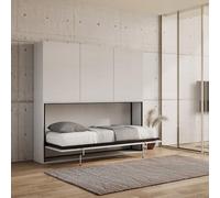 LIBEROSHOPPING.eu - LA TUA CASA IN UN CLIK Letto singolo NABOR a scomparsa con mobili Bianco Frassino (Composizione D)