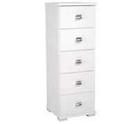 LIBEROSHOPPING.eu - LA TUA CASA IN UN CLIK Mobile cassettiera piccola legno 5 cassetti multifunzione (Bianco)