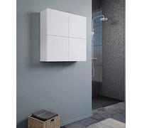 LIBEROSHOPPING.eu - LA TUA CASA IN UN CLIK Pensile a muro sospeso CUBOTTO a 4 ante con apertura PUSH&PULL 71x22xh71 (Bianco Lucido)