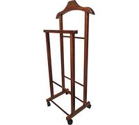 Liberoshopping Indossatore Appendiabiti da casa servo Muto in Legno massello (Noce)