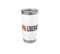 Libertà americana patriota conservatore liberale per cento zero Bicchiere termico in acciaio inox doppia parete