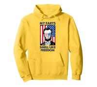 Libertà Bandiera Americana 4 Luglio Indipendenza Abe Lincoln Felpa con Cappuccio