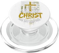 Libertà cristiana patriottica Messaggio di fede Credente americano PopSockets PopGrip per MagSafe