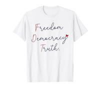 Libertà Democrazia Verità Patriottica 4 luglio Maglietta