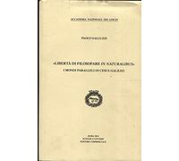 Libertà di filosofare in Naturalibus. I mondi paralleli di Cesi e Galileo