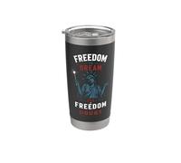 Liberta di Sognare Design Patriottico Bicchiere termico in acciaio inox doppia parete
