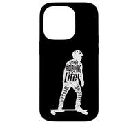 Libertà di stile di vita nel longboard Custodia per iPhone 14 Pro