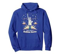 libertà, Giustizia e storie della buonanotte Felpa con Cappuccio, Unisex per Adulti, Blu Reale, XL