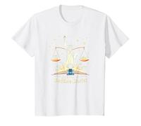 libertà, Giustizia e storie della buonanotte Maglietta, Bambini, Bianco, 4 Anni