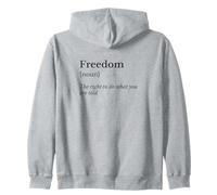 libertà la Definizione Felpa con Cappuccio