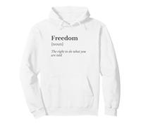 libertà la Definizione Felpa con Cappuccio