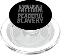 Libertà pericolosa sulla schiavitù pacifica Libertà PopSockets PopGrip per MagSafe