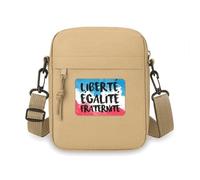 Liberte Egalite Fraternite Francia Mark Flag Crossbody Bag Cellulare Borsetta Mini Borsa a Spalla