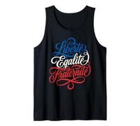 Liberté Égalité Fraternité Motto Francese Canotta