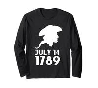 Liberte Egalite Fraternite Rivoluzione Francese Maglia a Manica