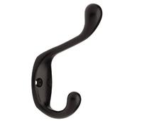 Liberty 7.6cm Heavy Duty Coat and Hat Hook, Flat Black, B42302Q-FB-C5