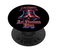 Liberty Bell Let Freedom Ring USA 250th Anniversary 4 luglio PopSockets PopGrip Adesivo