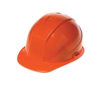 Liberty DuraShell HDPE Cap Style Hard Hat con 4 punti di sospensione a cricchetto, Hi-Vis arancione (confezione da 6)