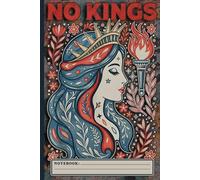 Liberty Empowerment & Floral Retro Red Blue Composition Notebook - Vintage Folk Art Style: 120 Pages 6 x 9 Lined Writing Paper Pages For Journaling Enthusiasts, Creative Women, Poets and Dreamers