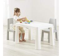 Liberty House Toys BS-8817W - Tavolo e 2 sedie regolabili in altezza per bambini, 49-54 cm altezza x 50 cm larghezza x 78 cm profondità