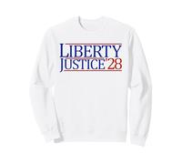 Liberty Justice '28 con libertà e Giustizia per Tutti Felpa